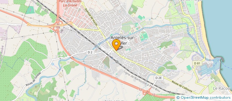 localisation de l'entreprise COSUD à ARGELES-SUR-MER