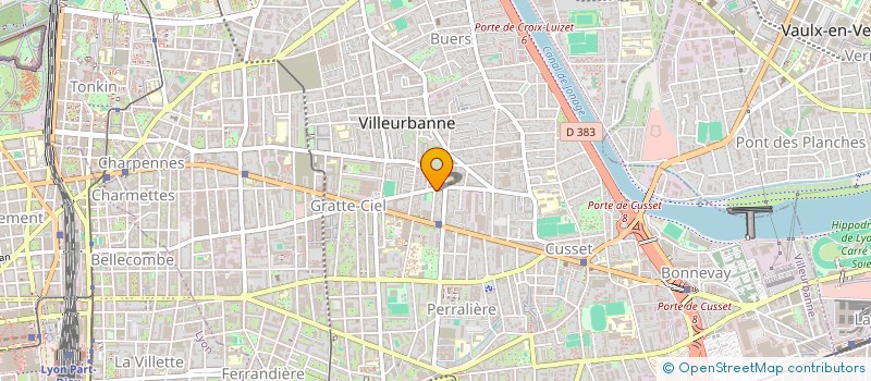 localisation de l'entreprise COSUIT  VILLEURBANNE