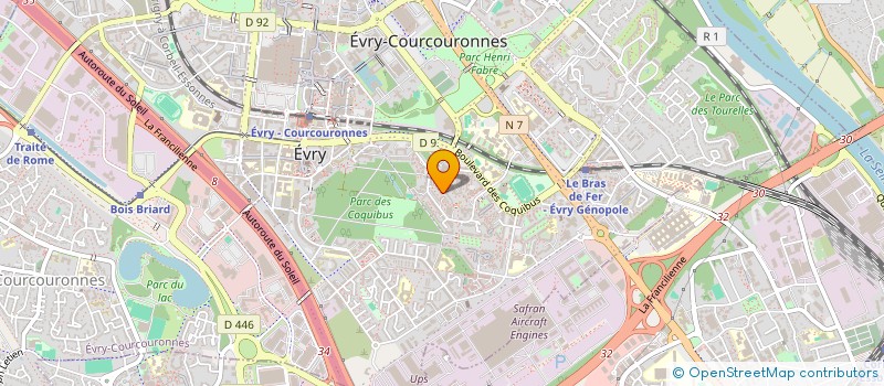 localisation de l'entreprise COSUMA  EVRY-COURCOURONNES