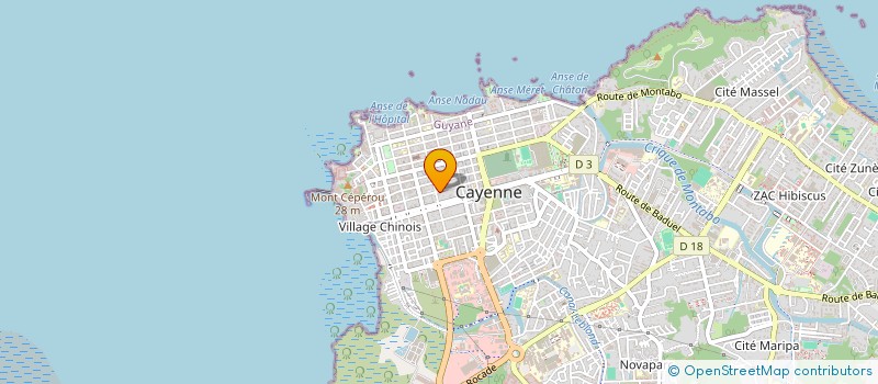 localisation de l'entreprise COSWINE VILLAGE  CAYENNE