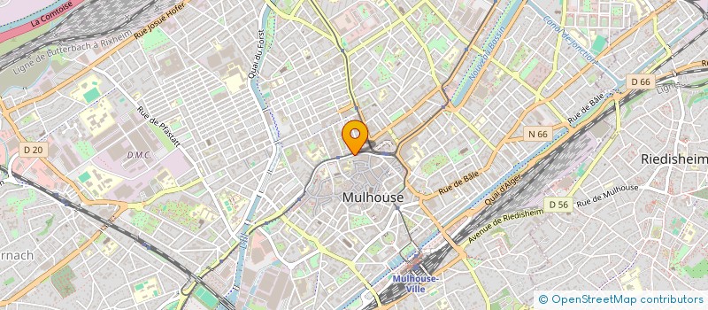 localisation de l'entreprise COSY 3F  MULHOUSE