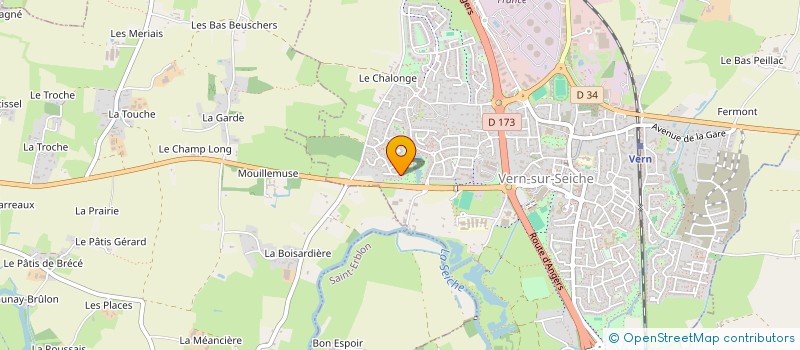 localisation de l'entreprise COSY  VERN-SUR-SEICHE