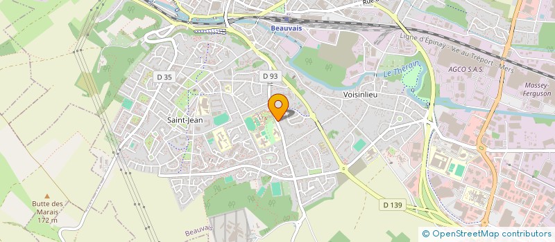 localisation de l'entreprise COSY  BEAUVAIS