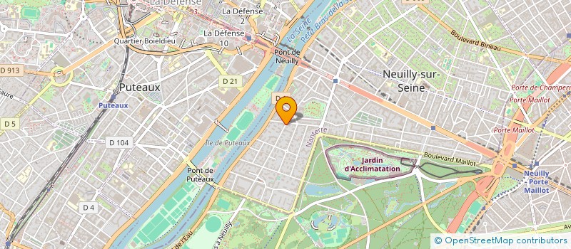 localisation de l'entreprise COSY BREAK à NEUILLY-SUR-SEINE