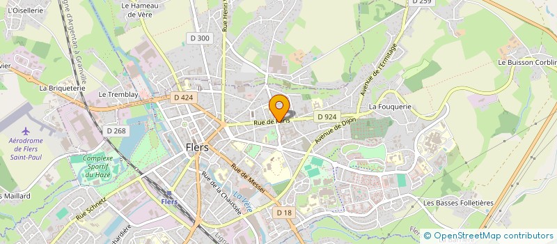 localisation de l'entreprise COSY CLUB à FLERS