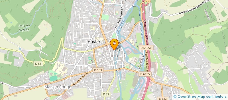 localisation de l'entreprise COSY CONCEPT à LOUVIERS