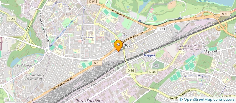 localisation de l'entreprise COSY CONDUITE  TRAPPES