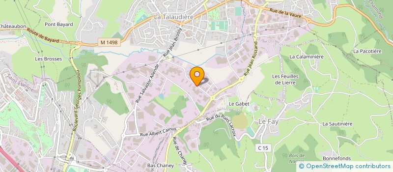 localisation de l'entreprise COSY DEVELOPPEMENT  LA TALAUDIERE