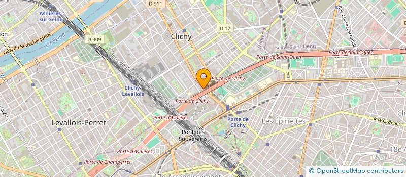 localisation de l'entreprise COSY DREAM INVEST à CLICHY