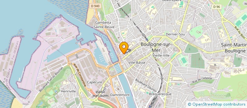 localisation de l'entreprise COSY HOME à BOULOGNE-SUR-MER