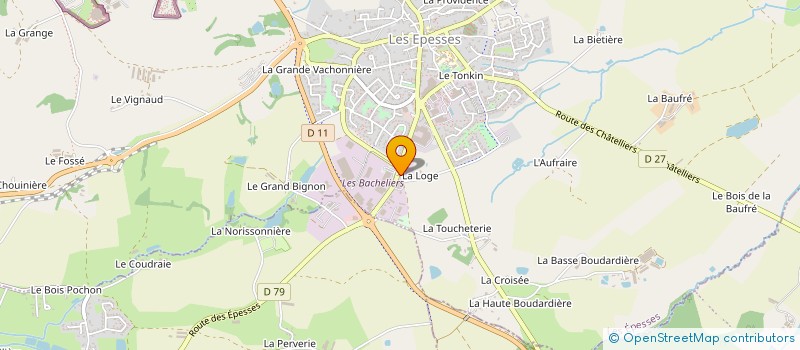 localisation de l'entreprise COSY-LOGE  LES EPESSES