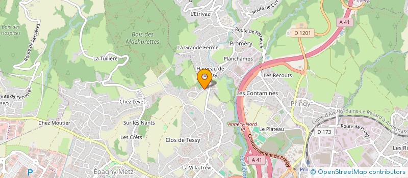 localisation de l'entreprise COSY MELODY  EPAGNY METZ-TESSY