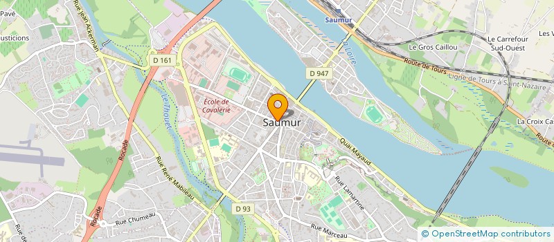localisation de l'entreprise COSY MERCERIE à SAUMUR