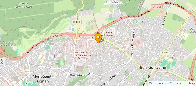 localisation de l'entreprise COSY PROJECT  MONT-SAINT-AIGNAN