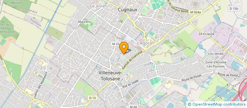 localisation de l'entreprise COSY SPACE à VILLENEUVE-TOLOSANE