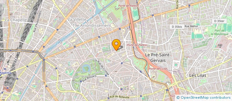 localisation de l'entreprise COSYBAT  PARIS