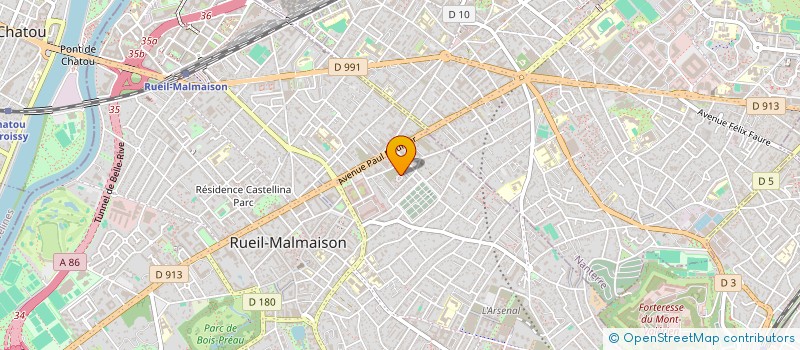 localisation de l'entreprise COSYBE à RUEIL-MALMAISON