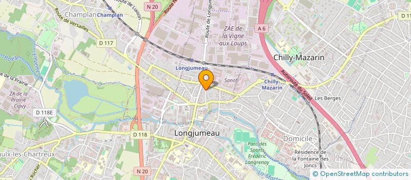 localisation de l'entreprise COSYCAB  LONGJUMEAU