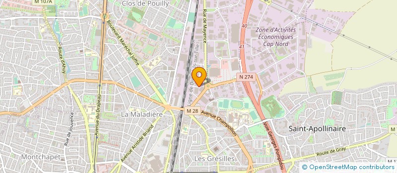 localisation de l'entreprise COSYCASH à DIJON