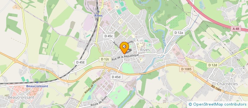 localisation de l'entreprise COSYL  RIVES