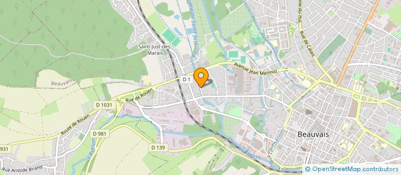 localisation de l'entreprise COSYLINA à BEAUVAIS