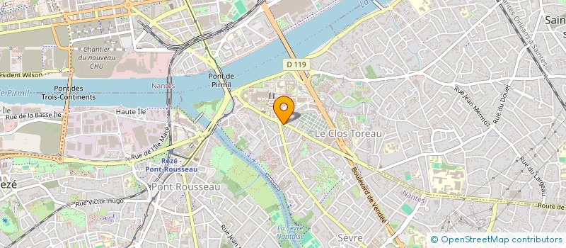 localisation de l'entreprise COSYM à NANTES