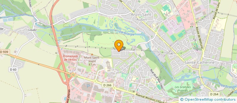localisation de l'entreprise COSYMMO à ARRAS