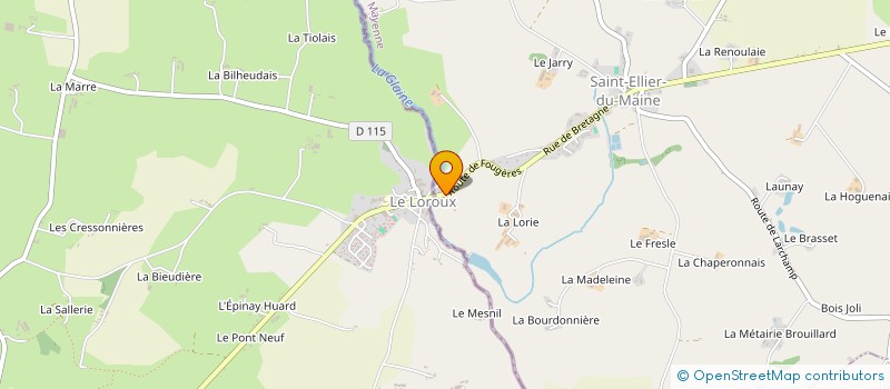 localisation de l'entreprise COSYNERGIE53  PONTMAIN