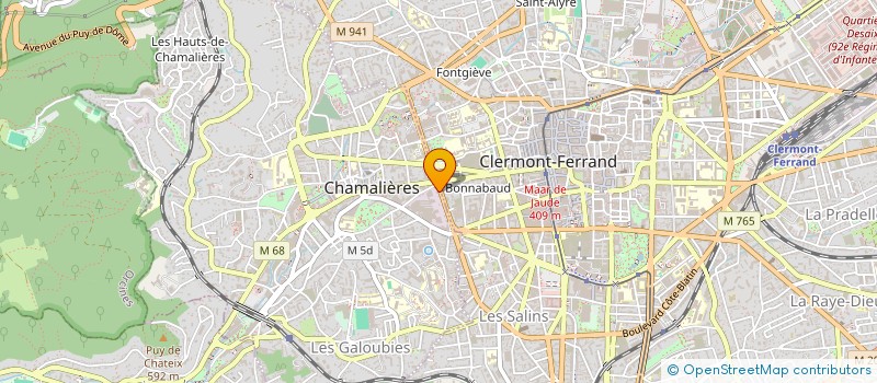 localisation de l'entreprise COSYNTEX  CHAMALIERES