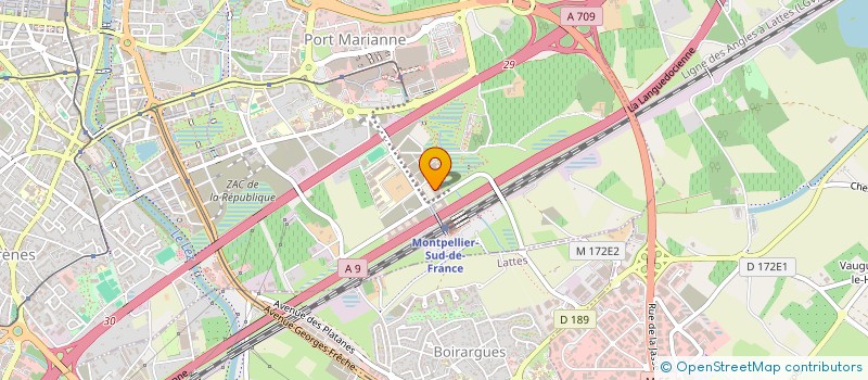 localisation de l'entreprise COSYTRIALS à MONTPELLIER