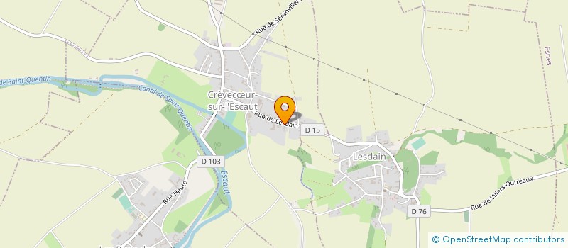 localisation de l'entreprise COT AGESTION  CREVECUR-SUR-L'ESCAUT