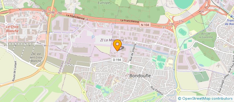 localisation de l'entreprise COTAFOR à BONDOUFLE