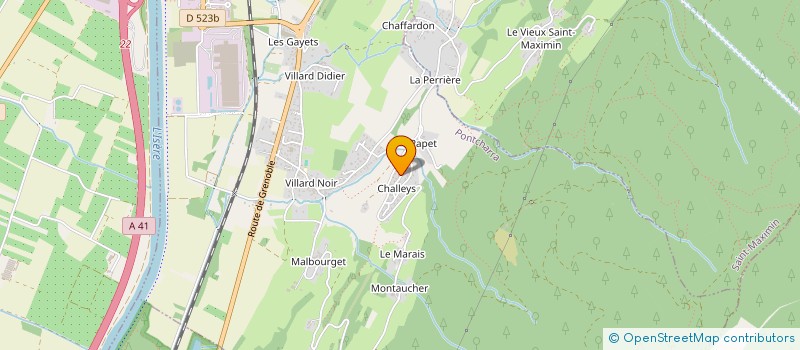 localisation de l'entreprise COTAGHU  PONTCHARRA