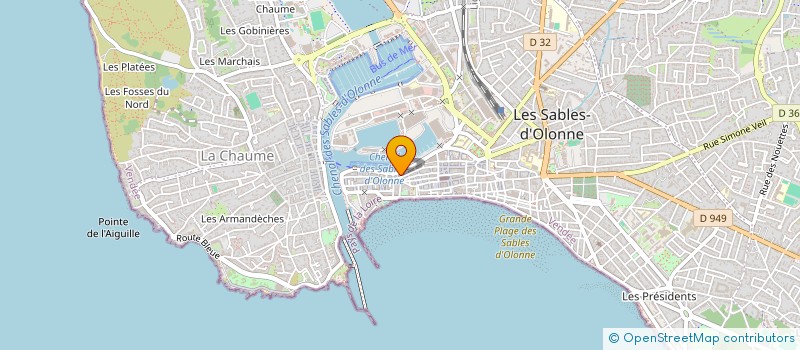 localisation de l'entreprise COTANA à LES SABLES D'OLONNE