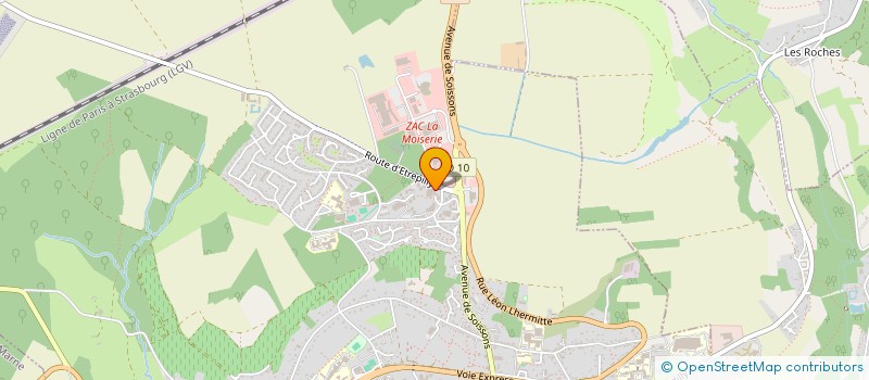 localisation de l'entreprise COTANAK à CHATEAU-THIERRY
