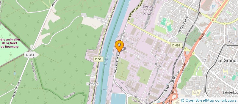 localisation de l'entreprise COTARD FORMATIONS  LE GRAND-QUEVILLY