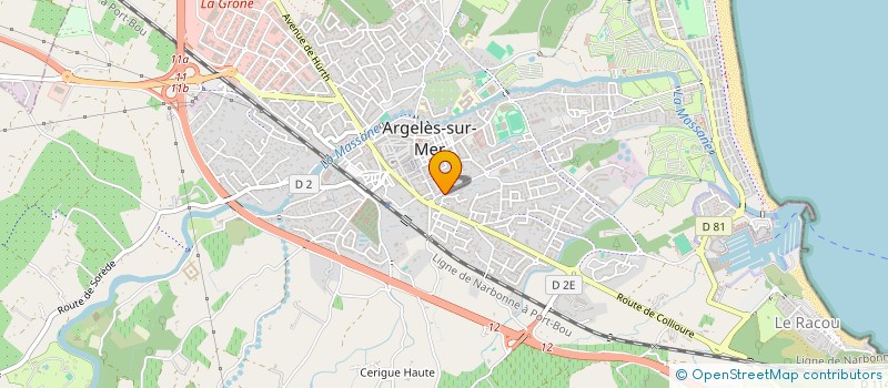 localisation de l'entreprise COTCOT PIZZA  ARGELES-SUR-MER