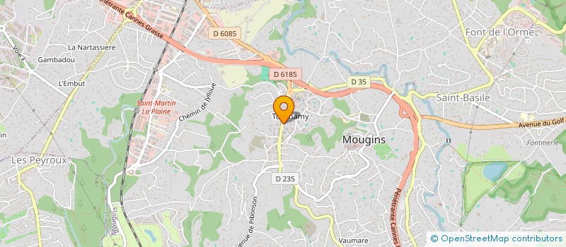 localisation de l'entreprise COTE 2000  MOUGINS