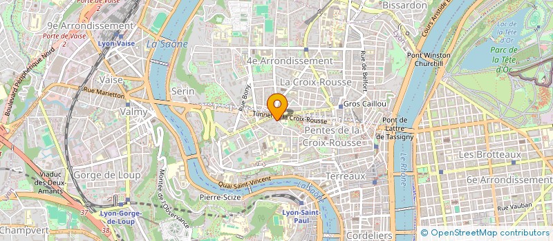 localisation de l'entreprise COTE 2000  LYON