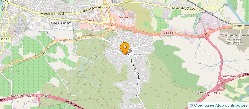 localisation de l'entreprise COTE A COTE à CARCASSONNE