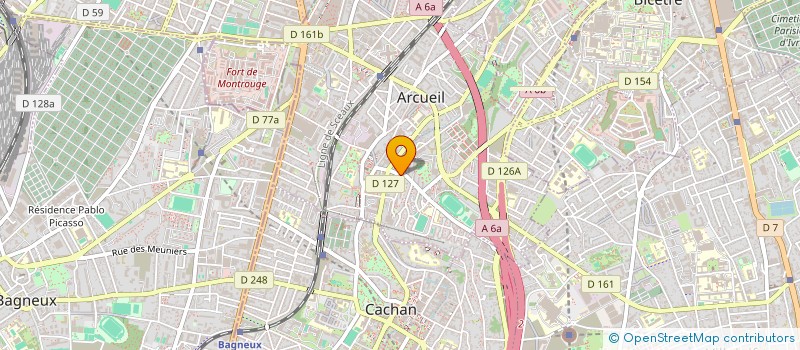 localisation de l'entreprise COTE A COTE  ARCUEIL