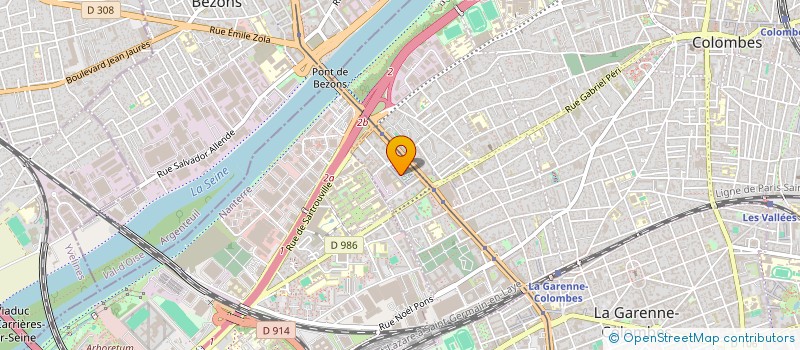 localisation de l'entreprise COTE A COTE à COLOMBES