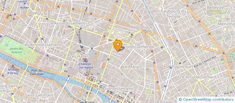 localisation de l'entreprise COTE AFFAIRES  PARIS