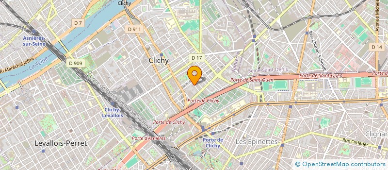 localisation de l'entreprise COTE ALPES à CLICHY