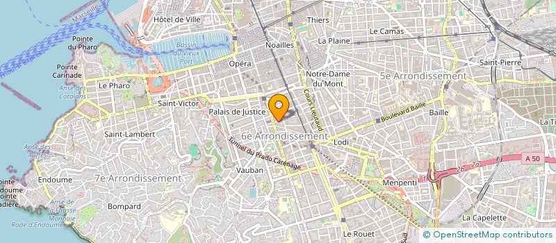 localisation de l'entreprise COTE ARTS à MARSEILLE