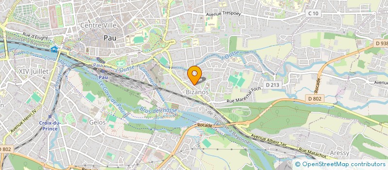 localisation de l'entreprise COTE ATELIER à BIZANOS