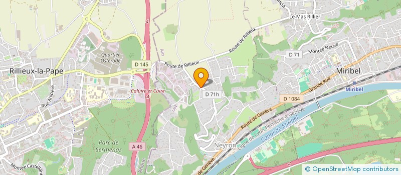 localisation de l'entreprise COTE AUDIO à TASSIN-LA-DEMI-LUNE