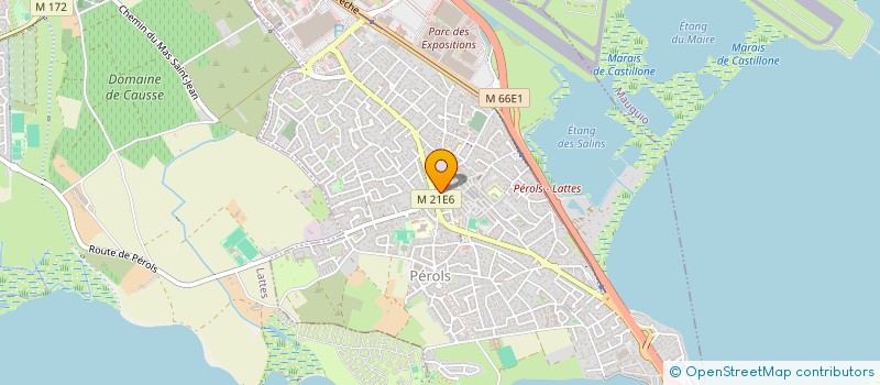 localisation de l'entreprise COTE B  PEROLS