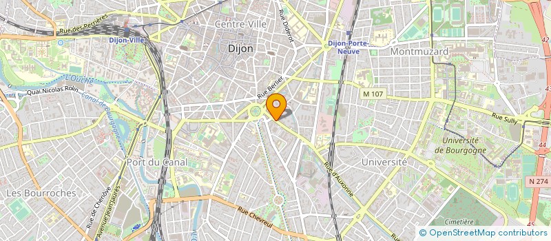 localisation de l'entreprise COTE BAINS  DIJON