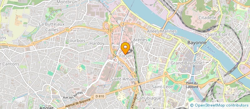 localisation de l'entreprise COTE BASQUE ASSURANCE à BAYONNE